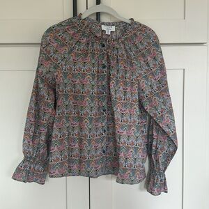 J. Crew x Liberty Giorgia Duke Print Button Down Top